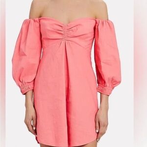 A.L.C. Off-Shoulder Pink Dress